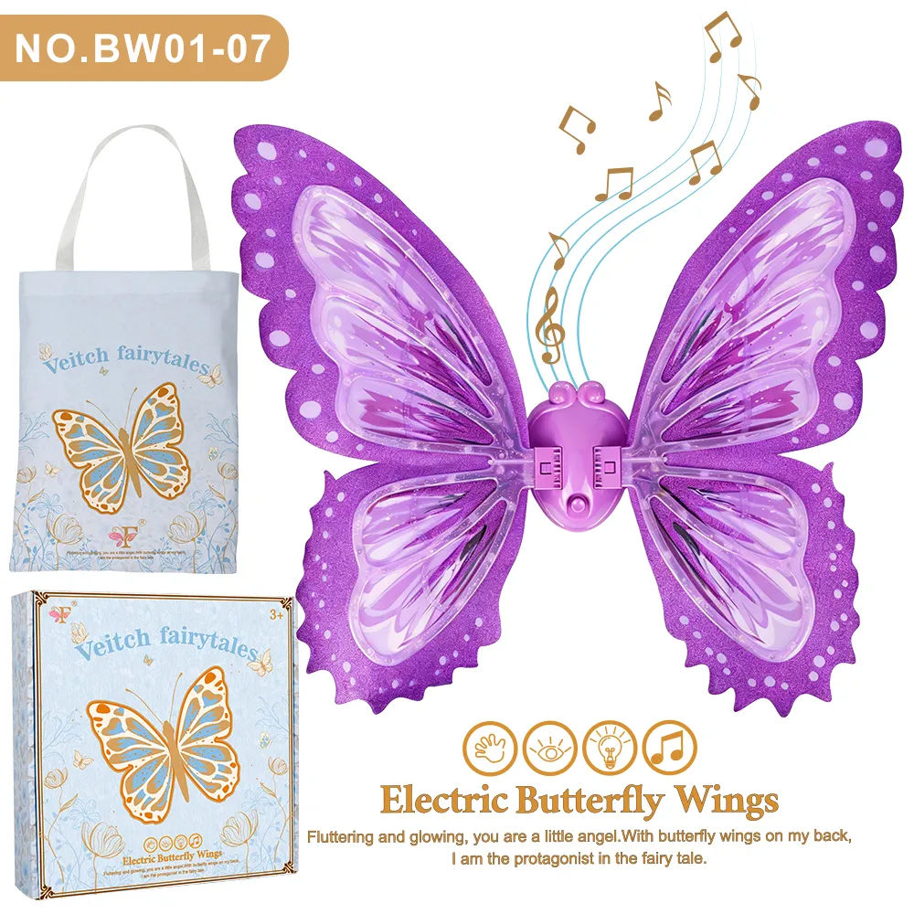 BW01‑07 Electric glowing butterfly wings