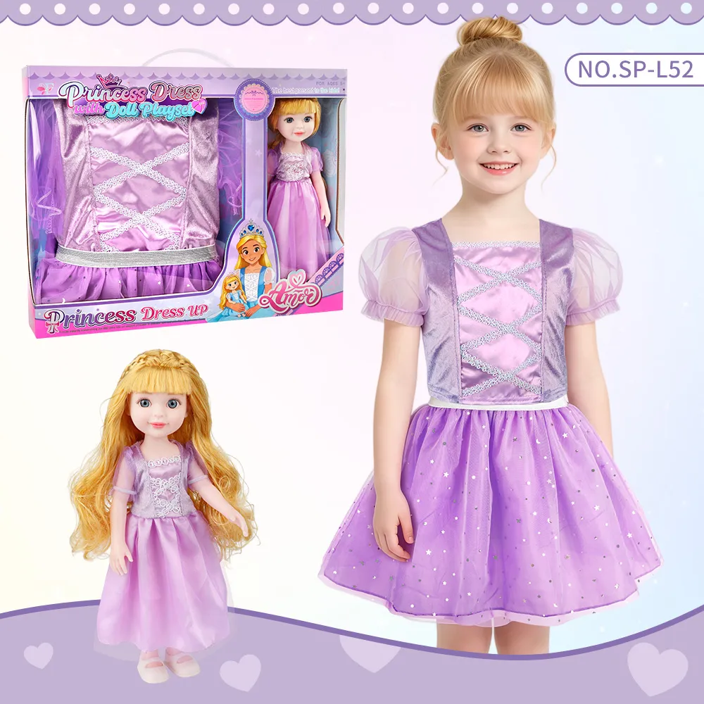SP-L52 Purple Princess Dress Up Doll Set