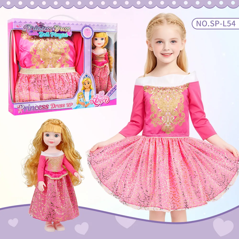 SP-L54 Aurora Pink Princess Dress Up Doll Set