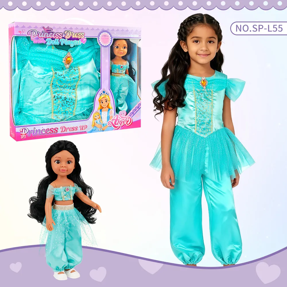 SP-L55 Jasmine Style Princess Dress Up Doll Set
