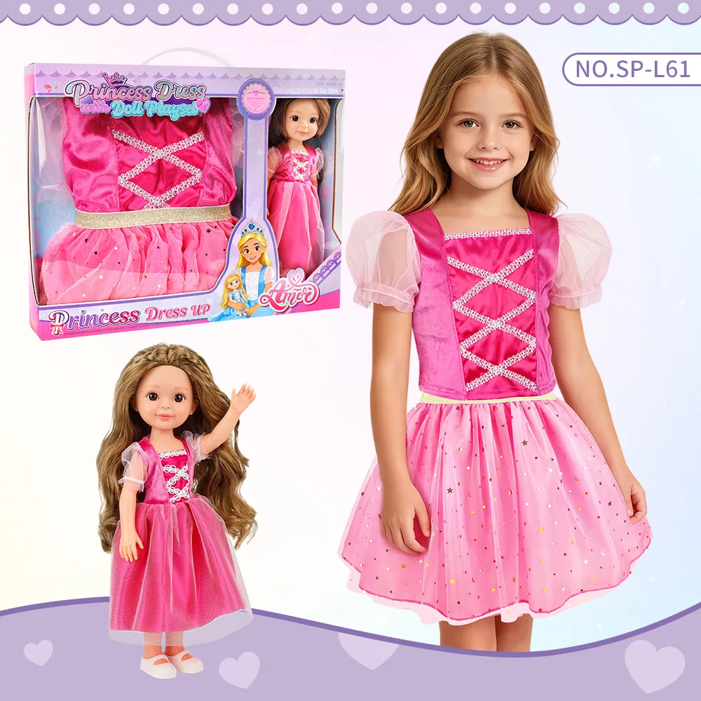 SP-L61 Hot Pink Princess Dress Up Doll Set