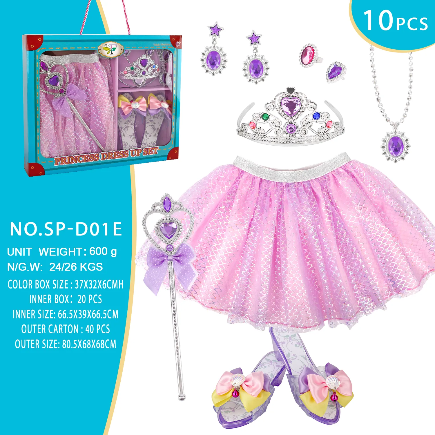 SP-D01E Blue Star Princess Tutu Set